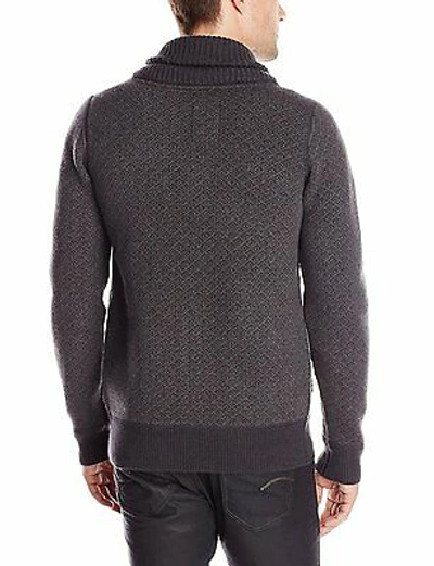 Pre-owned G-star Raw Men's  Premium Koonded Knit Cardigan Size Sweater Large L Limited In Black