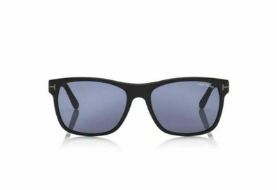 Pre-owned Tom Ford Ft0698 Giulio 02v Matte Black Sunglasses In Blue