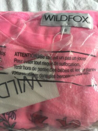 Pre-owned Wildfox ✨ Forest Paperdolls Unreleased Sample Bbj Sz Small ✨ In Pink