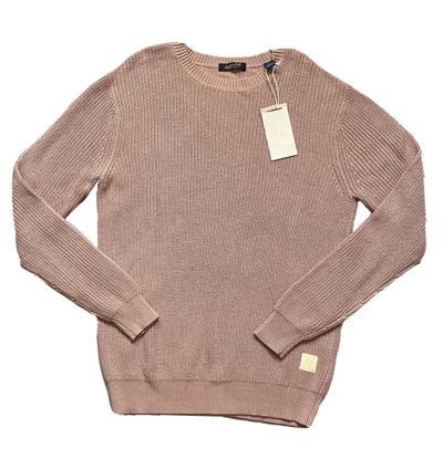 Pre-owned Scotch & Soda Sweater Rib Knit Crewneck Retro Pale Pink Wouter Peelen Size Xl