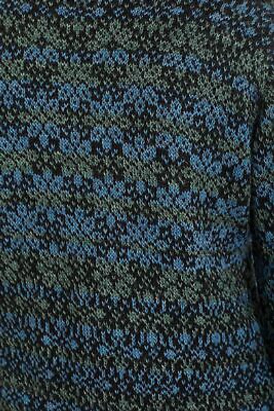 Pre-owned Invisible World Women's 100% Alpaca Wool Sweater Zip Up Cardigan Daphne In Multicolor