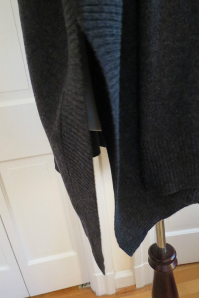 Pre-owned Magaschoni Dark Grey Cashmere Poncho – Medium/large - $498 In Gray