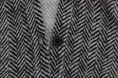 Pre-owned Dolce & Gabbana Sweater Cardigan Black White Wool Top It38/ Us4 / S Rrp $1160
