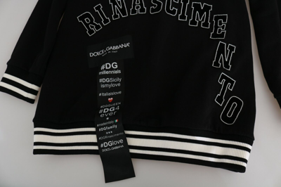 Pre-owned Rinascimento #dgmillennials It42 Dolce & Gabbana Sweater Black Rinascimento Dgmillennials It42/ Us8/ M Rrp $2400