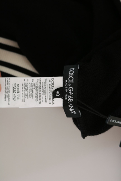 Pre-owned Rinascimento #dgmillennials It42 Dolce & Gabbana Sweater Black Rinascimento Dgmillennials It42/ Us8/ M Rrp $2400