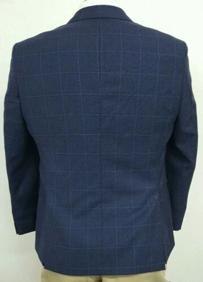 Pre-owned Hugo Boss Jewels 5 Navy Graph Men's Blazer Jacket $595 Choose Size In Blue