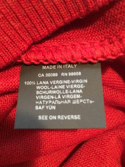 Pre-owned Paul & Shark 100% Wool Crew Neck Pullover 2xl And 3xl In Red