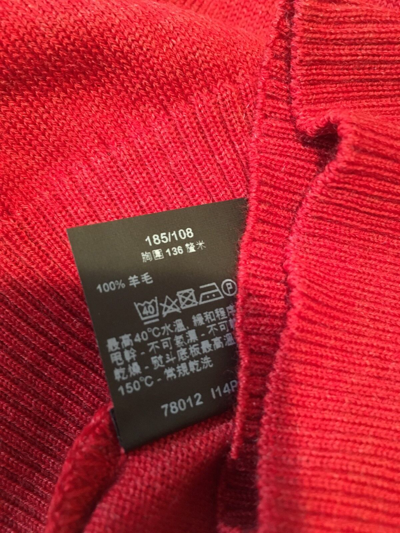 Pre-owned Paul & Shark 100% Wool Crew Neck Pullover 2xl And 3xl In Red