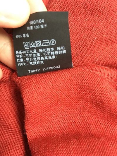Pre-owned Paul & Shark 100% Wool Crew Neck Pullover 2xl And 3xl In Red