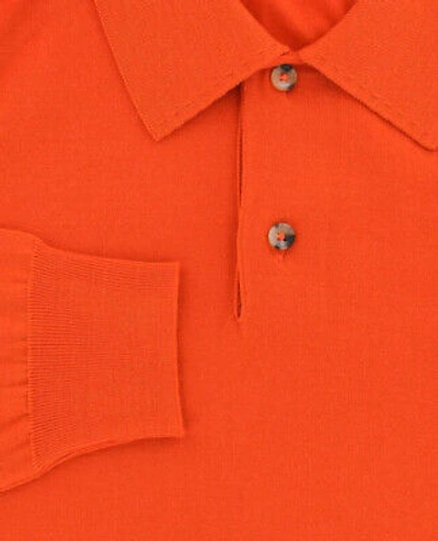 Pre-owned Svevo Parma $650  Orange Wool Sweater - Polo - Medium/50 - (1330spe09x59)