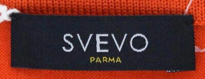 Pre-owned Svevo Parma $650  Orange Wool Sweater - Polo - Medium/50 - (1330spe09x59)