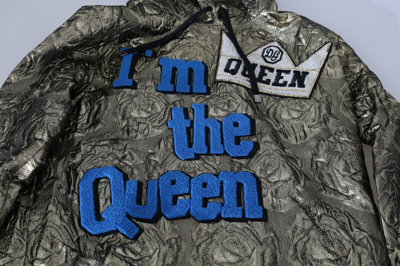 Pre-owned Dolce & Gabbana The Queen Hoodie Sweatshirt Jaquard Gold Top It38/4/xs $2000