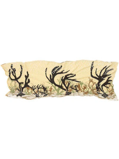 Pre-owned Kapital Capital Milling Wool Muffler " Junny Caribou " Scarf From Japan In Yellow