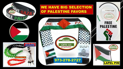 Pre-owned Islamic Gifts 123  973-278-2727 Usa Palestine Flag Scarf Keffiyeh 100 Aqsa-gaza-jerusalem Ramadan Gift Dome Of Rock In Multicolor