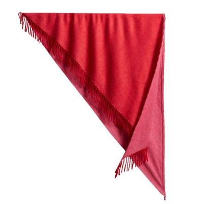 Pre-owned Burberry London Unisex Pink 100% Cashmere Scarf Shawl