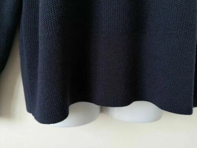 Pre-owned Canada Goose Auth  Black Label Navy Blue Aleza Merino Sweater Ladies Medium