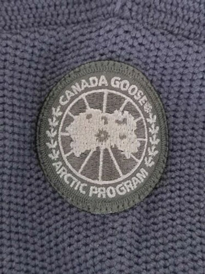 Pre-owned Canada Goose Auth  Black Label Navy Blue Aleza Merino Sweater Ladies Medium