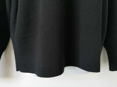 Pre-owned Canada Goose Auth  Black Label Black Aleza Merino Sweater Ladies Medium