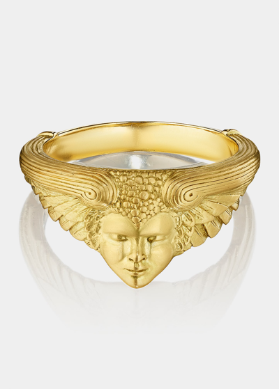 Shop Anthony Lent Morpheus Ring In 18k Gold In Yg