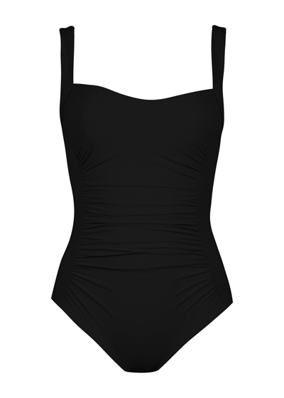 Shop Karla Colletto One-piece Swimsuit In Black