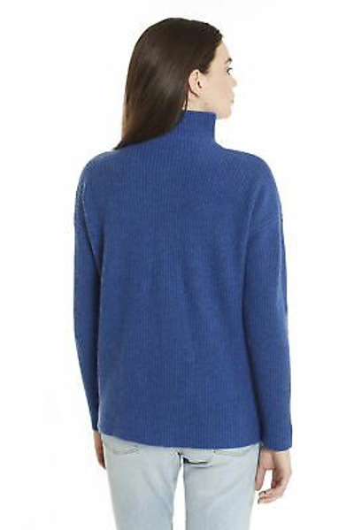 Pre-owned Invisible World Women's Sweaters Cashmere Thick Mock Turtleneck Pullover In Multicolor