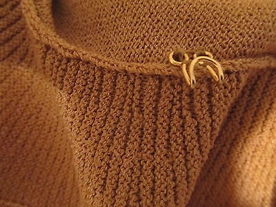 Pre-owned St John Knit Sport St John Knit S Womens Sweater Cardigan Tan Biscuit Santana Knit Wool Rayon