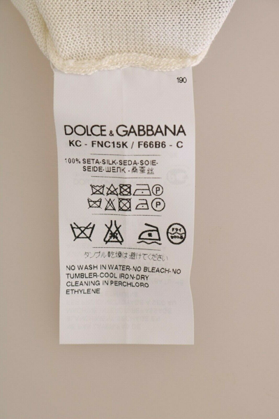 Pre-owned Dolce & Gabbana Sweater Cardigan Lightweight Silk Paint Stroke It38/us4/xs $1400 In Multicolor