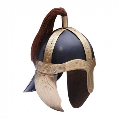 Pre-owned Handmade Medieval Roman Armor - Gladiator Warrior Armour - Medieval Helmet For Larp Gift In Black