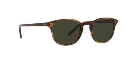 Pre-owned Oliver Peoples 0ov5219s Fairmont Sun 1724p1 Brown/g-15 Polar Men's Sunglasses