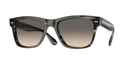 Pre-owned Oliver Peoples 0ov5393su Oliver Sun 166132 Grey Gradient 51mm Men's Sunglasses In Shale Gradient