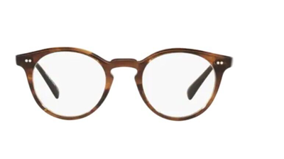 Pre-owned Oliver Peoples 0ov5459u Romare 1724 Tuscany Tortoise Brown Round Eyeglasses In Clear