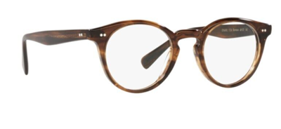 Pre-owned Oliver Peoples 0ov5459u Romare 1724 Tuscany Tortoise Brown Round Eyeglasses In Clear