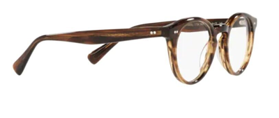 Pre-owned Oliver Peoples 0ov5459u Romare 1724 Tuscany Tortoise Brown Round Eyeglasses In Clear