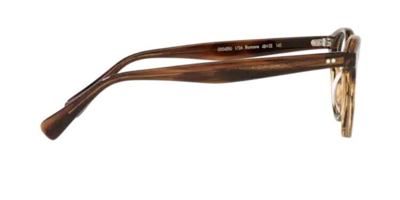 Pre-owned Oliver Peoples 0ov5459u Romare 1724 Tuscany Tortoise Brown Round Eyeglasses In Clear