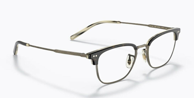 Pre-owned Oliver Peoples 0ov5468 Kesten 1666 Antique Gold/362/horn Unisex Eyeglasses In Clear