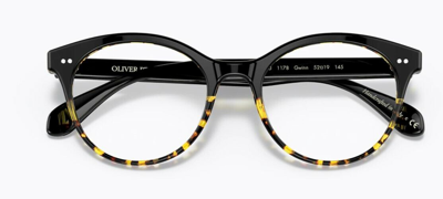 Pre-owned Oliver Peoples 0ov 5463u Gwinn 1178 Black/dtbk Gradient Black Women Eyeglasses In Clear