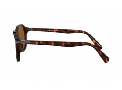 Pre-owned Persol 0po 3244s Havana/brown 24/33 Square Unisex Sunglasses