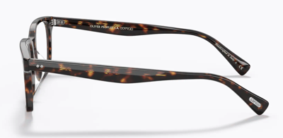 Pre-owned Oliver Peoples 0ov 5446u Nisen1009 362 Havana Rectangle Unisex Eyeglasses In Clear