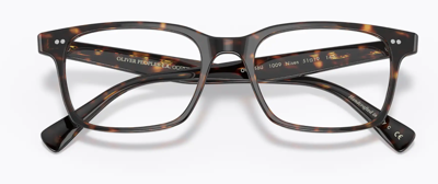 Pre-owned Oliver Peoples 0ov 5446u Nisen1009 362 Havana Rectangle Unisex Eyeglasses In Clear