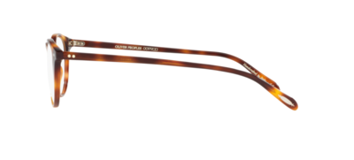 Pre-owned Oliver Peoples 0ov 5004 Riley-r 1007 Dark Mahogany Havana Unisex Eyeglasses In Clear