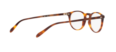 Pre-owned Oliver Peoples 0ov 5004 Riley-r 1007 Dark Mahogany Havana Unisex Eyeglasses In Clear