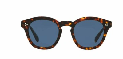 Pre-owned Oliver Peoples 0ov 5382su Boudreau L.a 165480 Dm2 Havana/blue Sunglasses