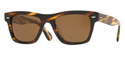Pre-owned Oliver Peoples 0ov 5393su Oliver 100357 Havana/brown Polarized 51mm Sunglasses