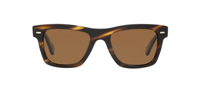 Pre-owned Oliver Peoples 0ov 5393su Oliver 100357 Havana/brown Polarized 51mm Sunglasses