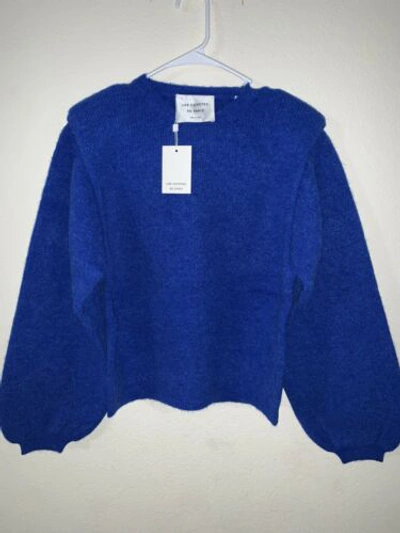 Pre-owned Paris Designer - Les Coyotes De  Lapis Blue Camille Sweater - With Tags