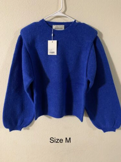 Pre-owned Paris Designer - Les Coyotes De  Lapis Blue Camille Sweater - With Tags