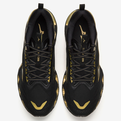 Pre-owned Mizuno Men's Running Shoes Wave Prophecy 11 Black X Gold J1gc2200 58 2022aw
