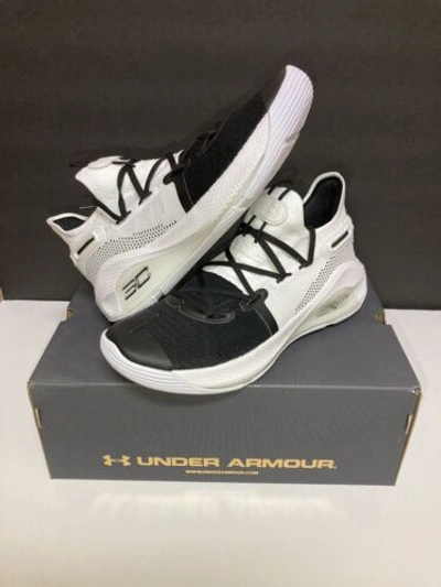 Pre-owned Under Armour Curry 6 ‘working On Excellence' Size 10 (brand New) In White