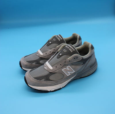 Pre-owned New Balance Size 10 - Balance 993 Grey White Silver Made In Usa Low Top Sneakers Mr993gl