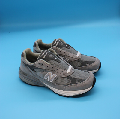 Pre-owned New Balance Size 10 - Balance 993 Grey White Silver Made In Usa Low Top Sneakers Mr993gl